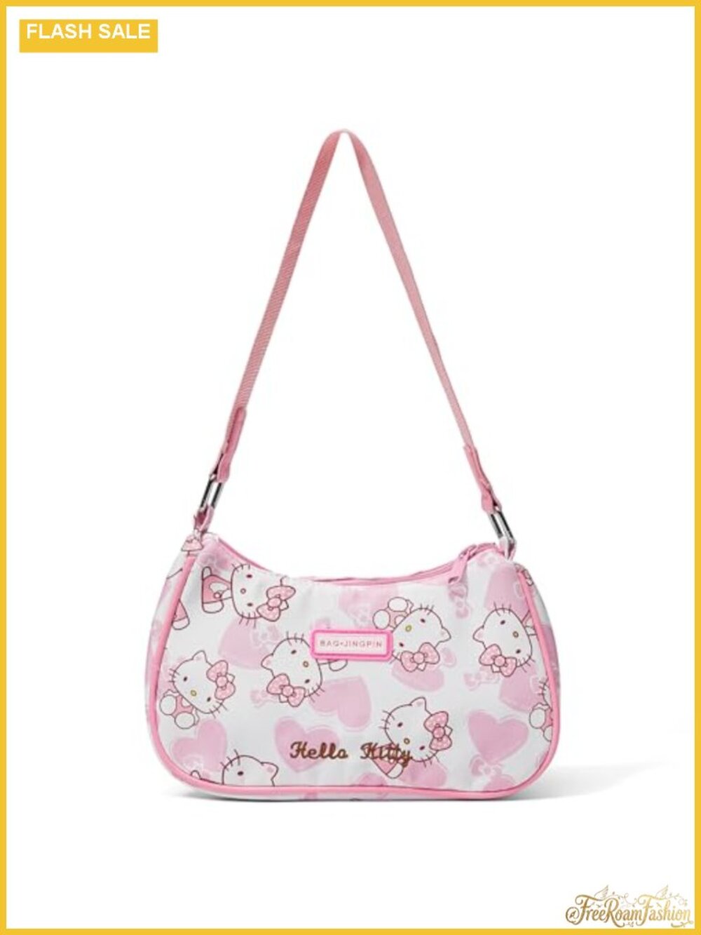 Mini PU Hobo Crossbody Shoulder Bag for Women, Cute Cartoon Printed Small Purse